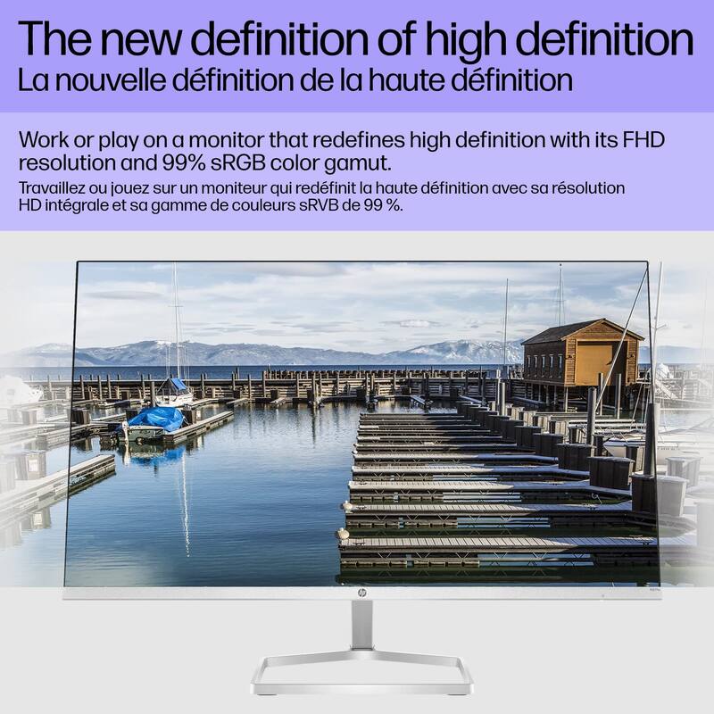 Monitor HP M27fw FHD de 27 polegadas com AMD FreeSync Tecnologia